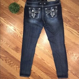 Rock Revival distressed ankle skinny jeans
